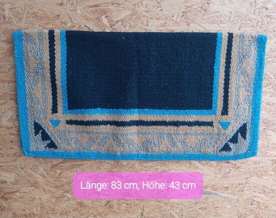 36. Showblanket türkis-sand-schwarz